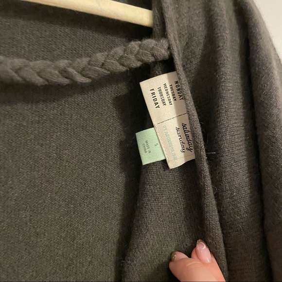 Anthro Reese Saturday Sunday Cashmere Low Back Sweater Tunic - Picture 8 of 11